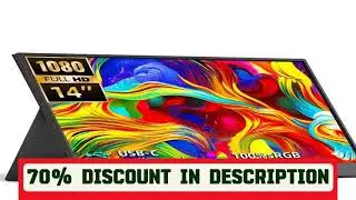 #14-inch 1920*1080 Portable Monitor 400cd / m������ 60HZ 16: 9 For Laptop XBox PS4 / 5