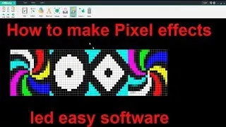 How to add multiple design in one effects through led easy software