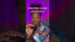 Trying Cereal Flavored Lipglosses Pt. 1  (ASMR) #trinitijasmr