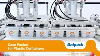 Unipack RSC | Automatic Case Packer packs plastic containers and tubes