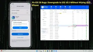 📱 Как понизить версию iOS с 26 до iOS 18.5 без потери данных (безопасный и официальный метод)