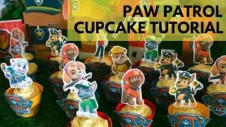 How to make Paw Patrol cupcake toppers and wrappers | FREE templates included