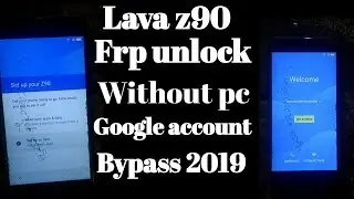 lava z90 frp unlock without pc/googel account bypass solution z90