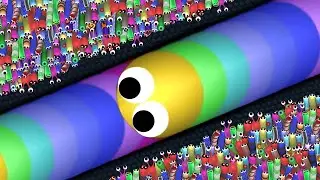 WORMS ZONE SLITHER I.O BEST GAMING EPIC VIDEO GIANT SNAKES