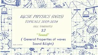 Solved Past papers IGCSE Physics 0625 Sound Past paper questions