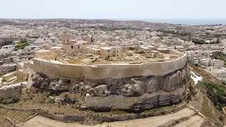 4K DRONE in Victoria Gozo Citadel from a Drone.  WOW!!! - Gozo Malta - ECTV