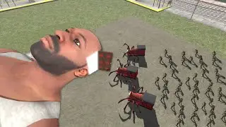 SCARIEST Spider Train ATTACK on Franklin&rsquo;s Head in India Bike Driving 3D game