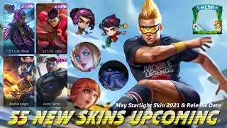 53 NEW SKINS UPCOMING 2021 - MAY STARLIGHT SKIN 2021 | ML LEAKS 2021