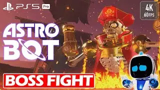 AstroBotAstro Bot - Captain Shortfuse | Feather Cluster | MiniBoss Fight Gameplay [PS5 4K 60FPS]