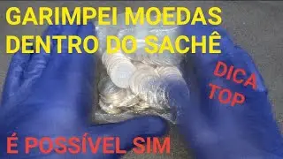 Como garimpar moedas dentro do sach&ecirc;