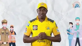 CSK team players covid-19 safety talking video (stay @ home)