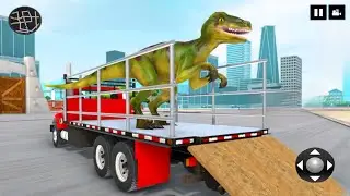 Dinosaur truck transport simulator - Dino animal transport truck games - Best Gameplay😙