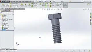 Solidworks Course 12 Helix and Sweep Cut