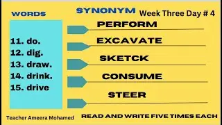 30 Day Vocabulary Challenge | Week Three Day #4