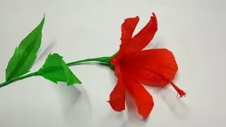 How to Make Hibiscus | Art and Craft | Handmade Flowers | Paper Made Flower