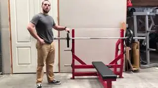 PowerFit Olympic Flat Chest Press Bench