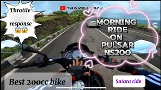 Pulsar Ns200 ride Satara | ns200 high speed test |modified pulsar ns200 | Go pro hero 8 for motovlog
