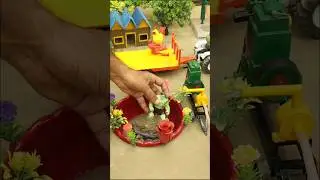 mini diy tractor video and diy hulk and spider-man etc wash #toys #cartoon #diy #tractor #shorts
