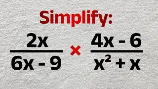 In Less Than 60 Seconds, Simplify This  Algebraic Fraction! | Factoring Tricks - SAT, ACT, GCSE Math