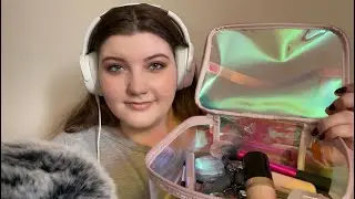 ASMR | Get Ready With Me | Makeup Application, Rambling (Whispered)