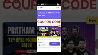 pw Pratham 2.0 72nd BPSC Foundation Batch (Hindi) coupon code ✅ pw 72nd BPSC Foundation Batch #pw