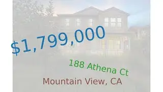 $1,799,000 home for sale in Mountain View, CA (188 Athena Ct, 94043)