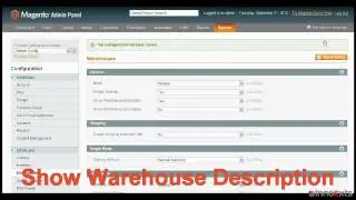 Multi Warehouse: Configuration