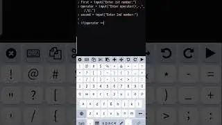 Calculator in python using if else condition 🤠.    #coding #coder #python #pythonprogramming