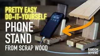 DIY Wooden Phone / Tablet Stand from Scrap Wood Boards