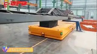 Battery Power Steerable Motorized Cart/Customized Trackless Material Handling Trolley