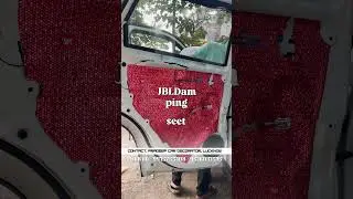 Jbl Damping install in Brezza lxi #car #automobile #caraccessories #speaker