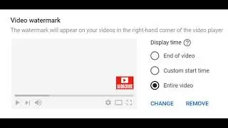 how to add subscribe watermark to youtube video 2021