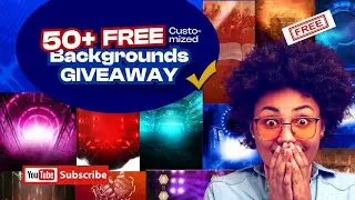 50+ FREE Customized Design Backgrounds GIVEAWAY 🔥🚀