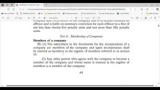 COMPANY LAW IN GHANA-  MEMBERSHIP OF COMPANIES