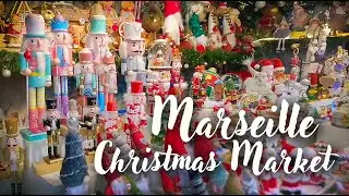 ⭐ MARSEILLE Christmas Market | Walking tour (4k)