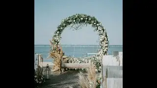 6.5ft Metal Circle Round Backdrop Stand for Wedding Arch Flower Arrangement Balloon Decorations
