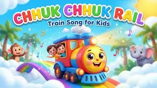 Chhuk Chhuk Rail Chali Re 🚂🎶 | Super Cute Train Song for Kids