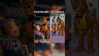 He's Not Cute Anymore ⚒️ Behind The Scenes VS Final | FNaF 2 Movie MEME
