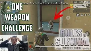 THE ONE WEAPON CHALLENGE! - Rules of Survival: Battle Royale