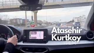 [POV] Seat Ibiza ile TEM Sürüşü | Ataşehir-Kurtköy #seat #seatibiza