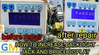 How to increase back light of jack and bruce display