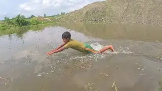 Hand Fishing|Traditional Boy Hand Fishing Video|