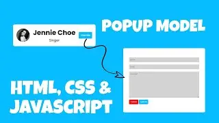Awesome animated popup model box using HTML, CSS, & JavaScript #html #css #javascript
