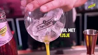 Schweppes Pink Tonic - cocktail Pink Collins (NL)