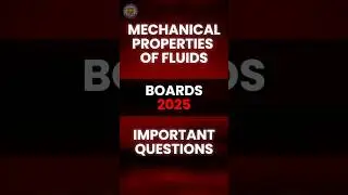 MECHANICAL PROPERTIES OF FLUIDS IMP QUESTIONS #physics