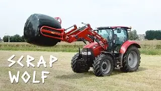 Kuilvoer maken 2020 (Schudden, Wiersen, Persen, Wikkelen en Laden) - Scrap Wolf