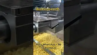 Wow Yummy breakfast cereals Froot Loops cereal are coming #foodextruder #machine #factory #extruder