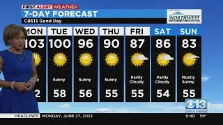 Monday Weather Forecast - June 27, 2022
