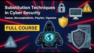 Substitution Techniques in Cyber Security | Caesar, Monoalphabetic, Playfair, Vigen&egrave;re