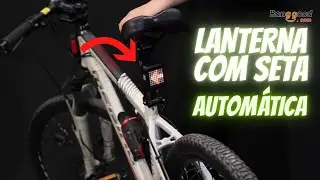Lanterna traseira bike com seta e luz de freio &ndash; Led USB